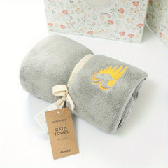 1pc Animals Embroidered Hand Towel Bath Towel Soft Skin friendly Face Towel