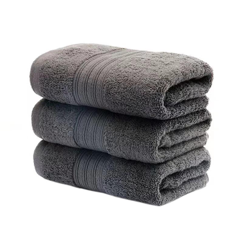 6 Pack Soft Cotton Hand Towels for Gym and Spa Dark Gray
