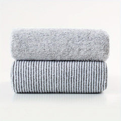 2pcs Antibacterial Bamboo Charcoal Hair Towels