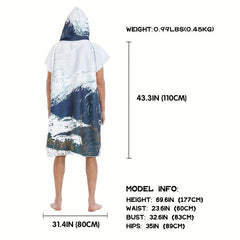 Women's Quick Dry Hooded Towel Lightweight Bathrobe for Spa & Bathroom