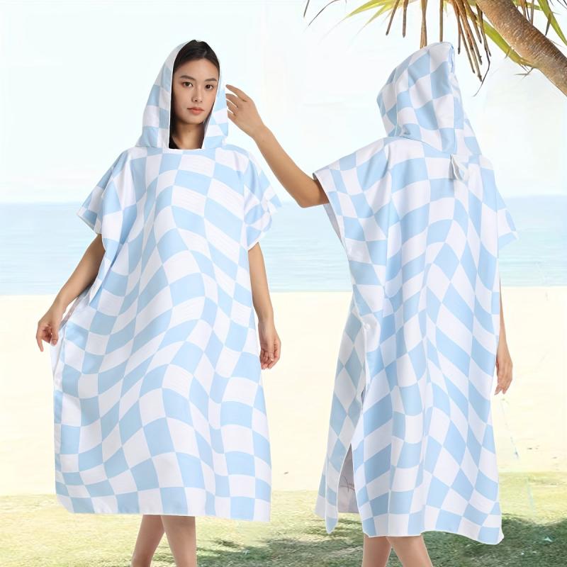 Women's Quick Dry Hooded Towel Lightweight Bathrobe for Spa & Bathroom