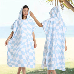 Women's Quick Dry Hooded Towel Lightweight Bathrobe for Spa & Bathroom