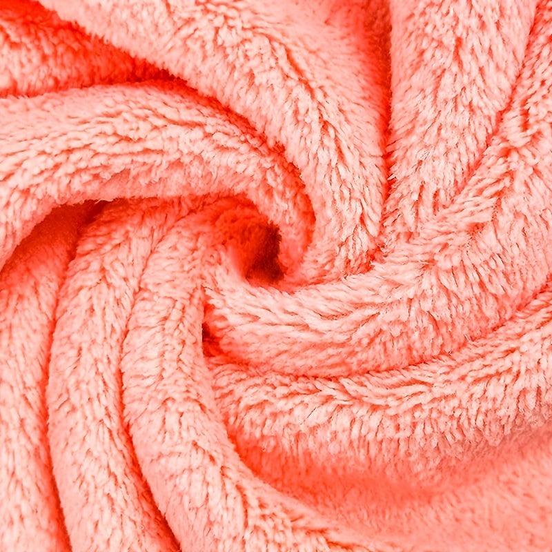 12pcs Soft Washcloths Coral Fleece Handkerchiefs Small Square Towel