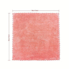 12pcs Soft Washcloths Coral Fleece Handkerchiefs Small Square Towel