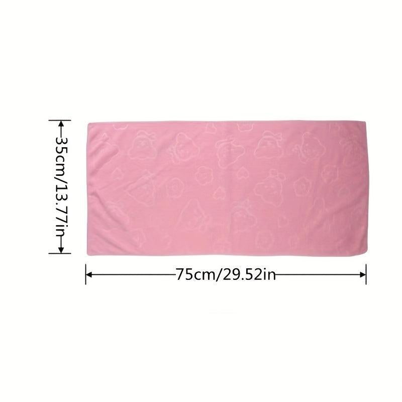 Bear & Flower Printed Hand Towel Household Soft Skin friendly Face Towel