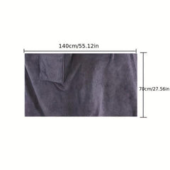 Men's Wearable Bath Towel Microfiber Elastic Band Soft Absorbent Shower Skirt