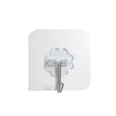 5pcs Clear Adhesive Hook Self Adhesive Sticky Hooks Waterproof Plastic Hooks