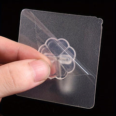 5pcs Clear Adhesive Hook Self Adhesive Sticky Hooks Waterproof Plastic Hooks