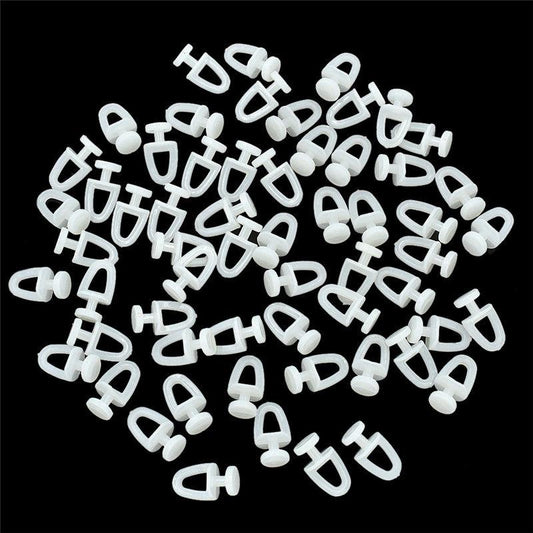 20pcs Curtain Track Rollers Plastic Drapery Rail Sliding Glider