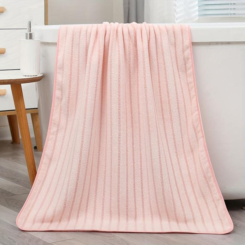 Coral Fleece Bath Towel Absorbent Non-shedding 27.55x55.11 inch