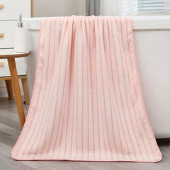 Coral Fleece Bath Towel Absorbent Non-shedding 27.55x55.11 inch