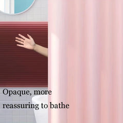 1pc Pink Shower Curtain Lining Set
