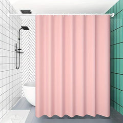 1pc Pink Shower Curtain Lining Set