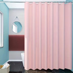 1pc Pink Shower Curtain Lining Set