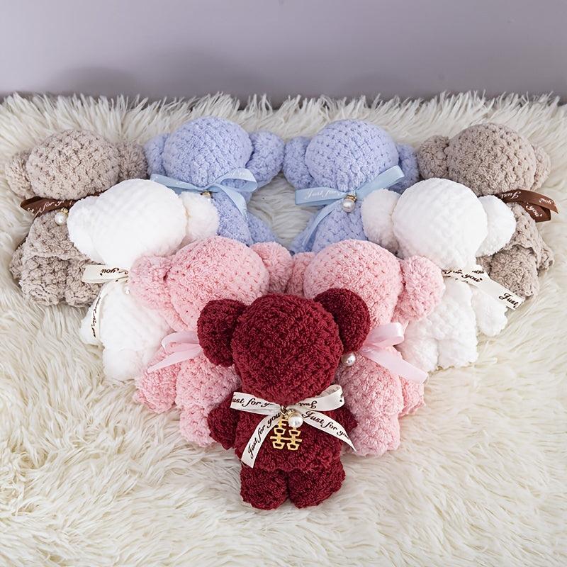 Soft Coral Fleece Bear Towel - Ideal Wedding & Birthday Gift