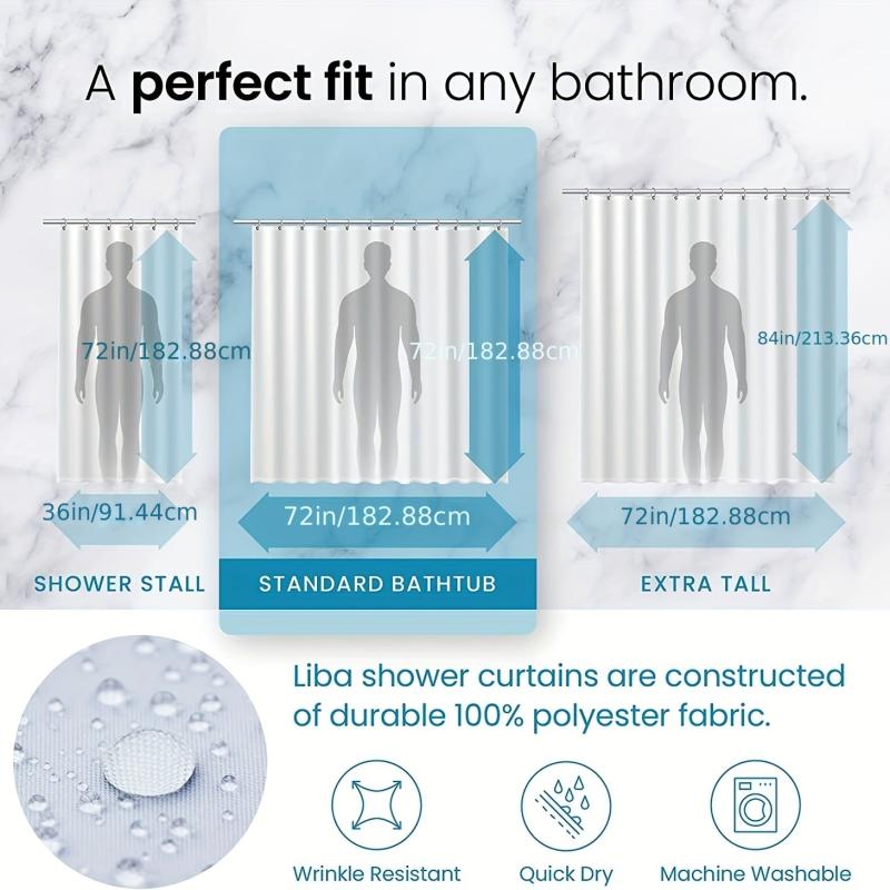 Halloween Shower Curtain Blood Handprint Figure Pattern Decoration