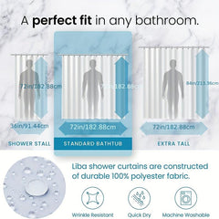 Halloween Shower Curtain Blood Handprint Figure Pattern Decoration