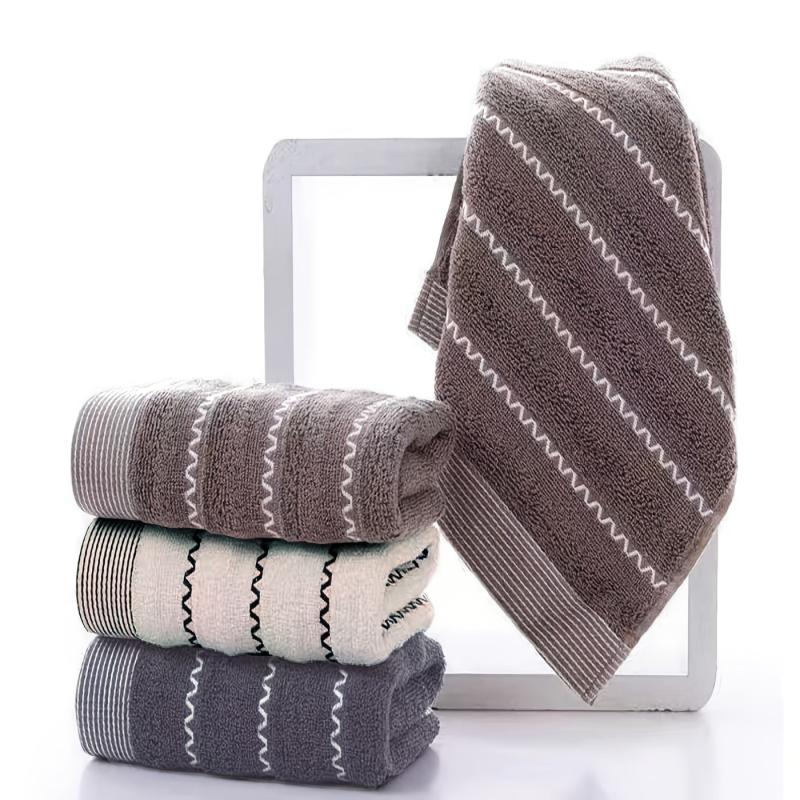Soft Cotton Hand Towel Bath Towel Face Towel 33x72.9 cm Tricolor