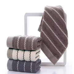 Soft Cotton Hand Towel Bath Towel Face Towel 33x72.9 cm Tricolor