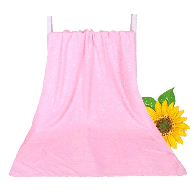 3pc Cartoon Bear Embossed Hand Towel Soft Microfiber Face Towel Bathroom Towels