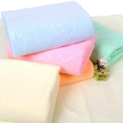 3pc Cartoon Bear Embossed Hand Towel Soft Microfiber Face Towel Bathroom Towels