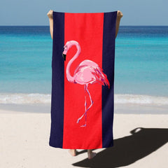 Flamingo Beach Towel Quick Drying Absorbent Abstract Sexy
