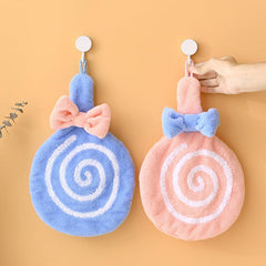 Lollypop Shape Bath Handkerchief Towel Coral Fleece