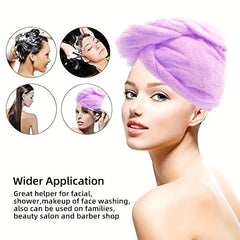 Microfiber Hair Towel for Women Quick Drying - Soft Hair Drying Cap
