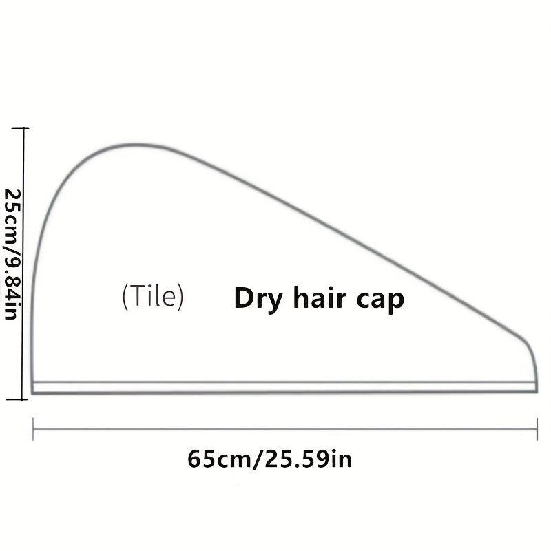 Soft Hair Drying Cap Absorbent Quick Drying Hair Wrap Towel