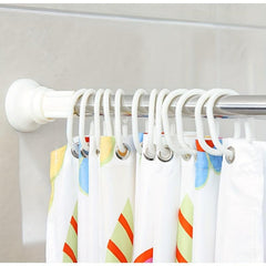 12pcs C Shaped Shower Curtain Hooks for Easy Installation