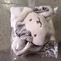 Soft Coral Velvet Hand Towel with Rabbit Pattern for Bathroom and Kitchen Use