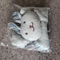 Soft Coral Velvet Hand Towel with Rabbit Pattern for Bathroom and Kitchen Use