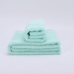 2pcs Coral Fleece Washcloth Handkerchiefs Soft Absorbent Towel for Bathroom