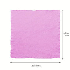 2pcs Coral Fleece Washcloth Handkerchiefs Soft Absorbent Towel for Bathroom