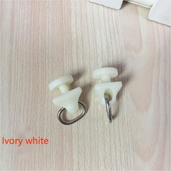 20pcs Curtain Rail Pulley Hooks Rail Walking Wheel Buckle Accessories