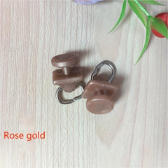 20pcs Curtain Rail Pulley Hooks Rail Walking Wheel Buckle Accessories