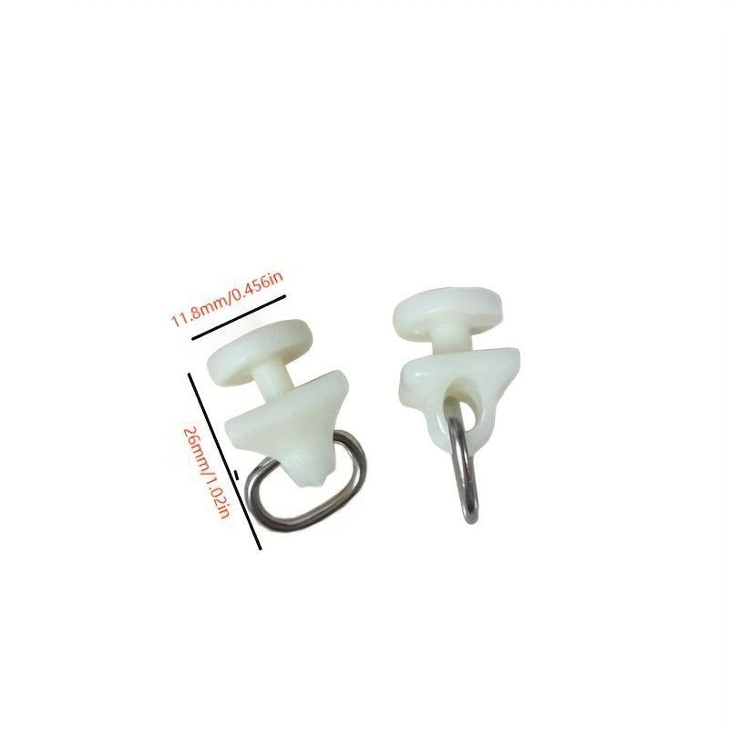 20pcs Curtain Rail Pulley Hooks Rail Walking Wheel Buckle Accessories