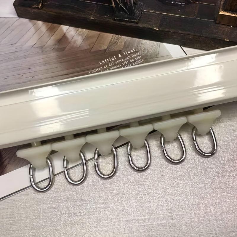 20pcs Curtain Rail Pulley Hooks Rail Walking Wheel Buckle Accessories