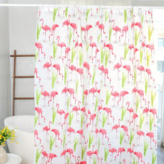 Flamingo Pattern Shower Curtain 70x70 Waterproof Bathroom Decor