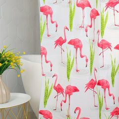 Flamingo Pattern Shower Curtain 70x70 Waterproof Bathroom Decor