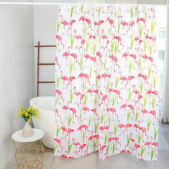 Flamingo Pattern Shower Curtain 70x70 Waterproof Bathroom Decor