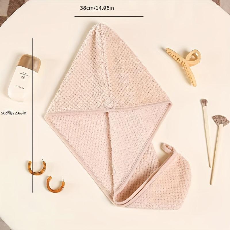 1pc Absorbent Hair Dryer Cap and Bath Towel Set for Adults