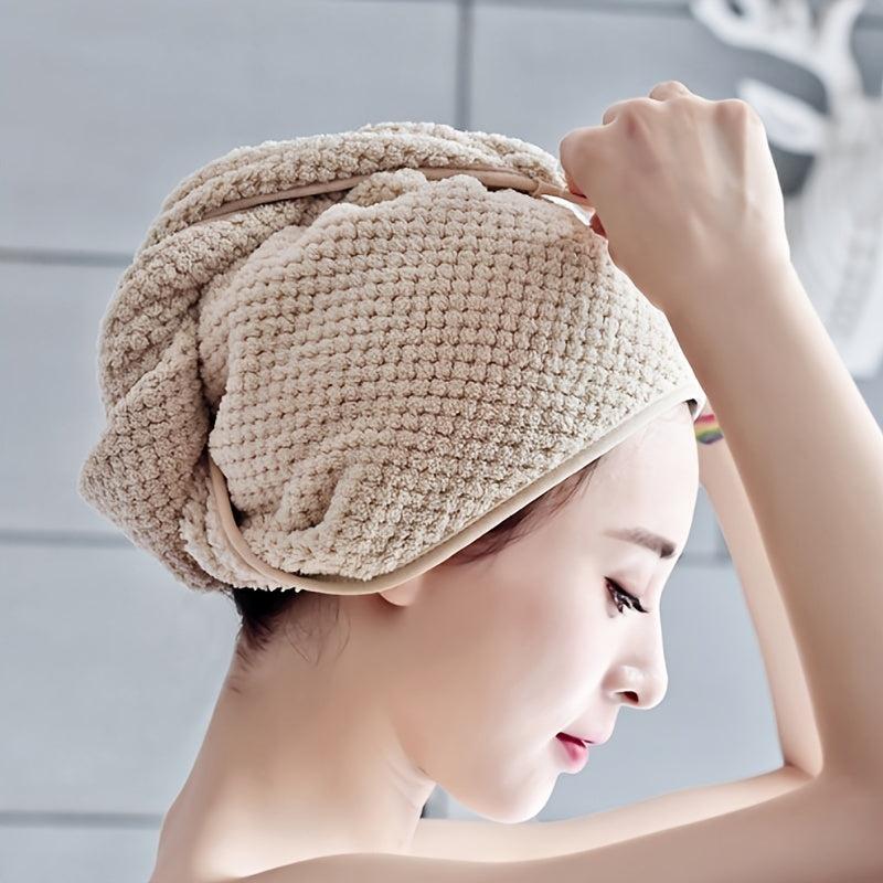 1pc Absorbent Hair Dryer Cap and Bath Towel Set for Adults
