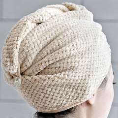 1pc Absorbent Hair Dryer Cap and Bath Towel Set for Adults