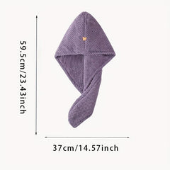 Thickened Hair Drying Cap Absorbent Quick Drying Turbans For Wet Hair