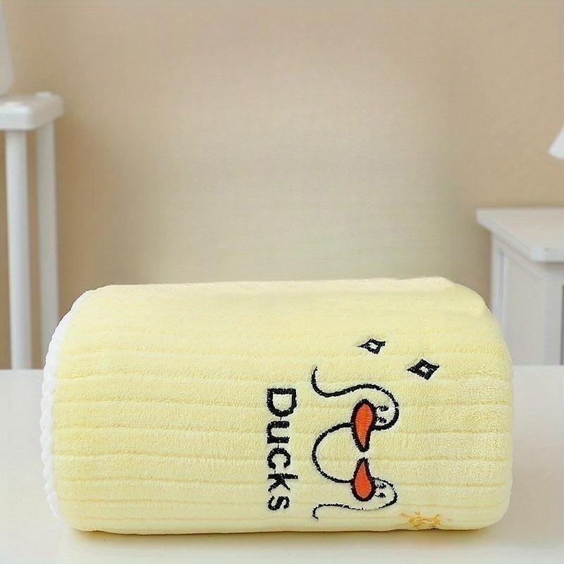 Cartoon Duck Embroidered Bath Towel Soft Skin-friendly Absorbent Towel