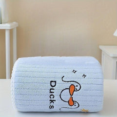Cartoon Duck Embroidered Bath Towel Soft Skin-friendly Absorbent Towel