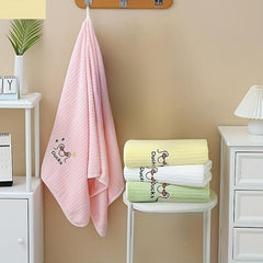 Cartoon Duck Embroidered Bath Towel Soft Skin-friendly Absorbent Towel
