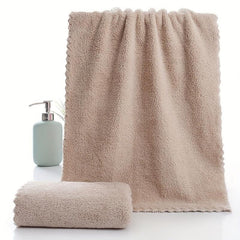 5pcs Coral Fleece Hand Towels - Soft Absorbent Towel for Home Bath