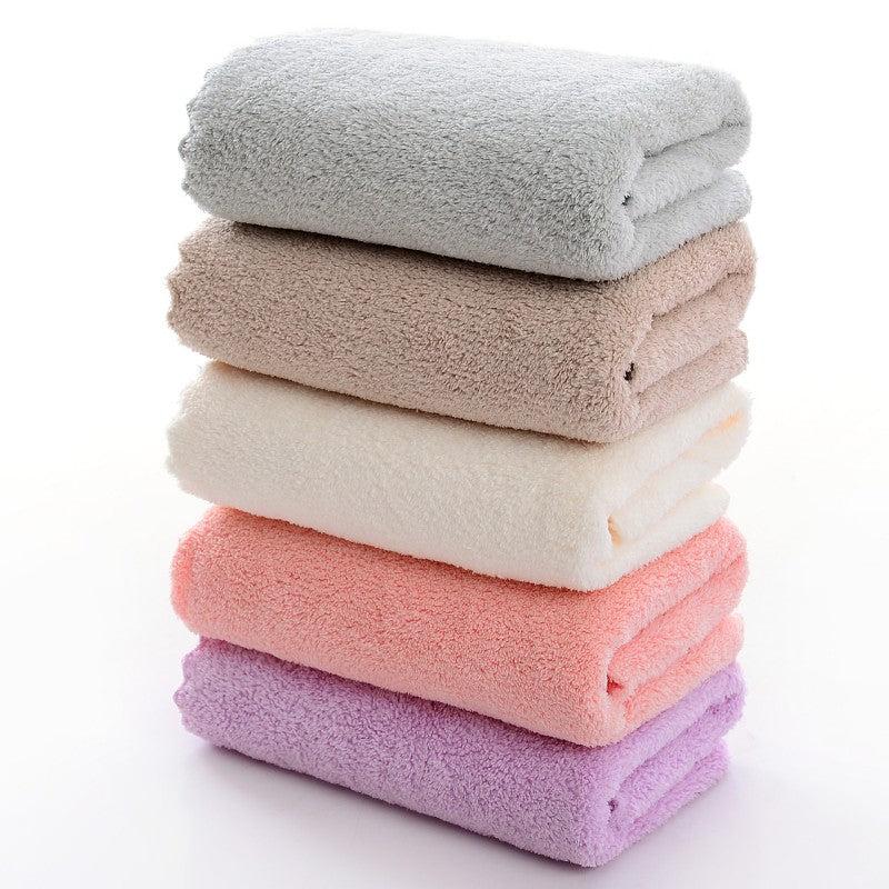 5pcs Coral Fleece Hand Towels - Soft Absorbent Towel for Home Bath